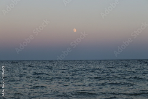 sunset over the sea