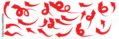 Black arrows icon vector set. Bold arrow symbol curved flat design isolated