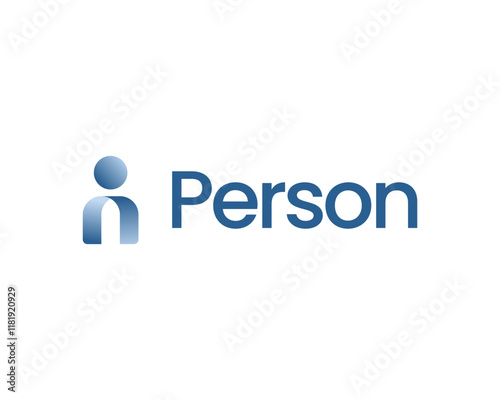 Abstract Person Human People Owner Profile User Modern Simple Icon Vector Logo Design Illustration