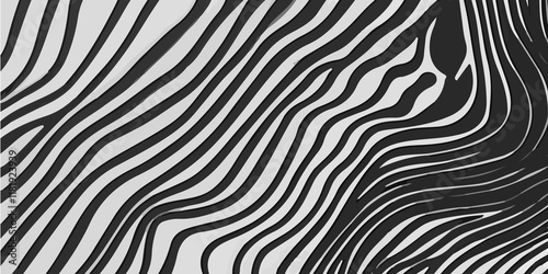 Wallpaper Mural Black and white background wavy optical illusion illustration wave texture, abstract motion, Zebra Animal Print Wallpaper Background wavy optical illusions. Black & white wavy design graphic work Torontodigital.ca