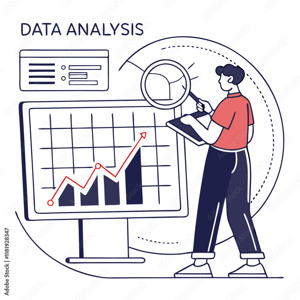 Data Analysis Graphic with Digital Grid Background. Perfect for: Tech Conferences, Data Science Day, Office Presentations Data Analysis Graphic with Digital Grid Background. Perfect for: Tech Conferences, Data Science Day, Office Presentations
