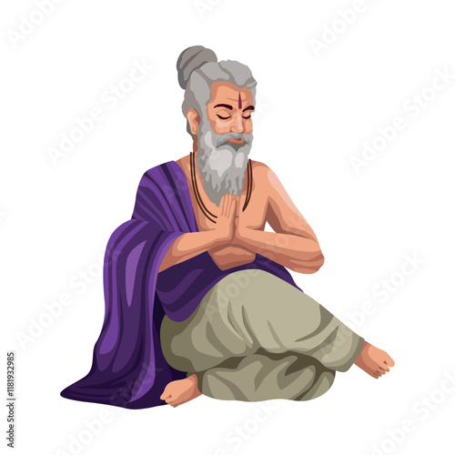 maharishi valmiki jayanti in meditation photo