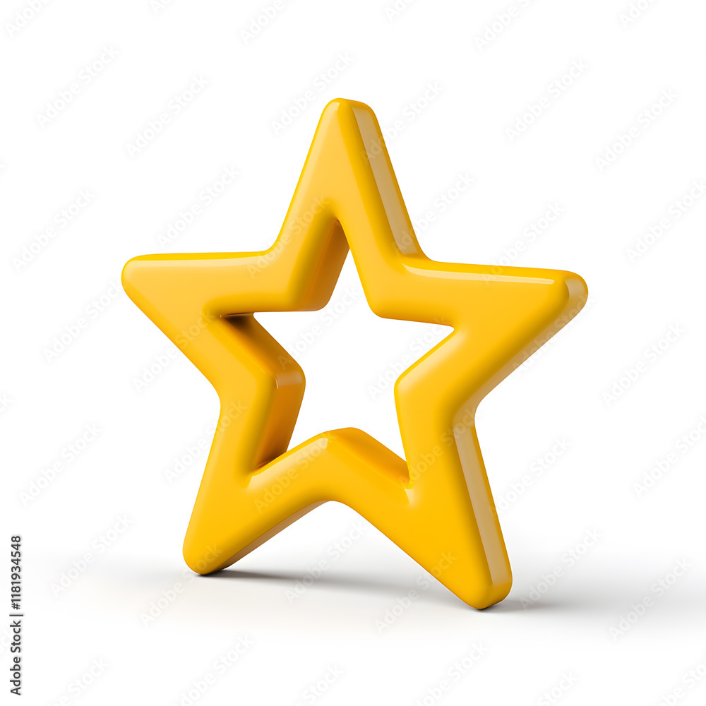 3d gold glossy yellow star icon isolated on white background 3d gold glossy yellow star icon isolated on white background