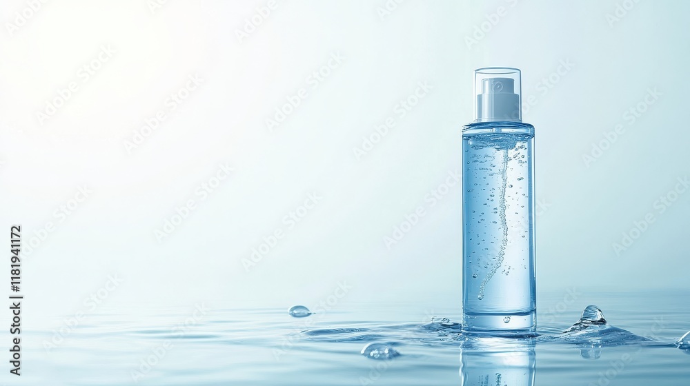 Refreshing facial toner bottle pristine white background uhd image beauty product minimalist view balancing hydration Refreshing facial toner bottle pristine white background uhd image beauty product minimalist view balancing hydration