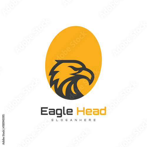 Detailed vector illustration of an eagle head with a fierce and determined expression, perfect for logos or designs.
