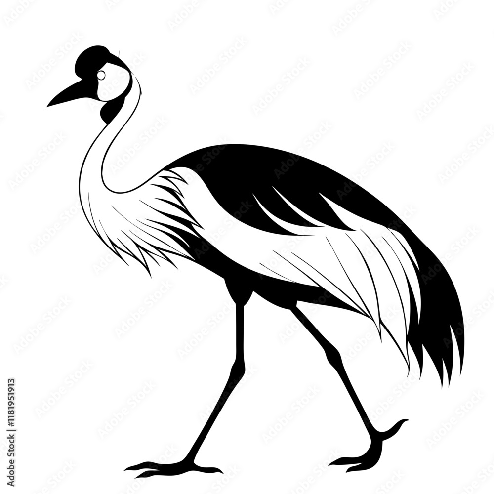 Obraz premium Crowned Crane