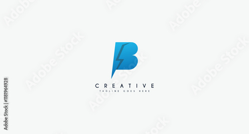 Lightning electric with B letter initial