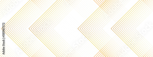 Golden Chevron Line Art Background. Minimal Geometric Abstract Pattern with Subtle Gradient. Geometric lines effect decoration and line stripes. Beautiful perfect random golden lines background.