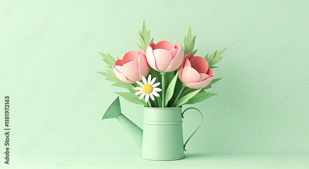 Obraz premium bouquet of tulips in vase