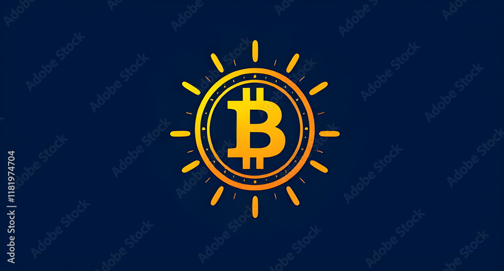 Fototapeta premium bitcoin abstract background