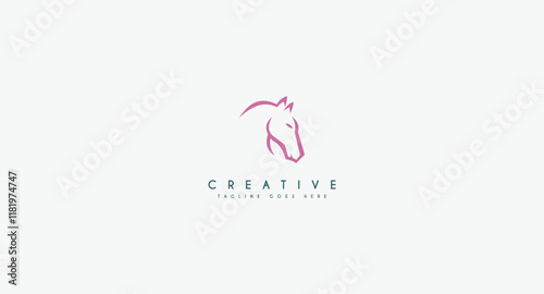 Beauty Horse Ranch Stable Stallion Logo design