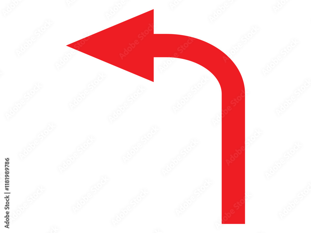 Colorful Abstract turn Arrows Set blue red yellow white icon. Right left turn styles of colors.EPS6 Colorful Abstract turn Arrows Set blue red yellow white icon. Right left turn styles of colors.EPS6
