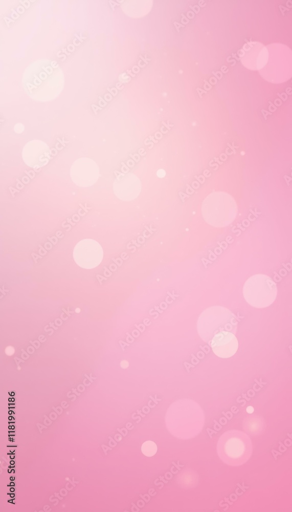 Soft Pink Background With Bokeh Circles, Simple Abstract Backdrop For Valentine's Day, Mother's Day Or Feminine Presentation Element Soft Pink Background With Bokeh Circles, Simple Abstract Backdrop For Valentine's Day, Mother's Day Or Feminine Presentation Element