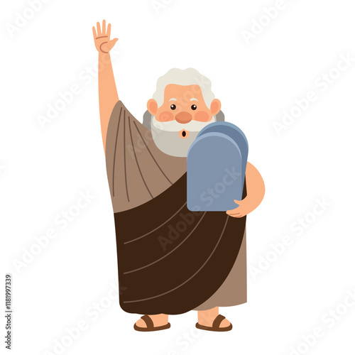 moses with ten commandments