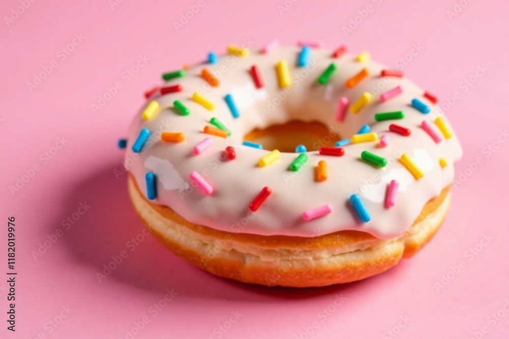Sweet treat with colorful sprinkles on a light-colored background, topped with fluffy doughnut , sweet treats, sprinkles, donuts Sweet treat with colorful sprinkles on a light-colored background, topped with fluffy doughnut , sweet treats, sprinkles, donuts