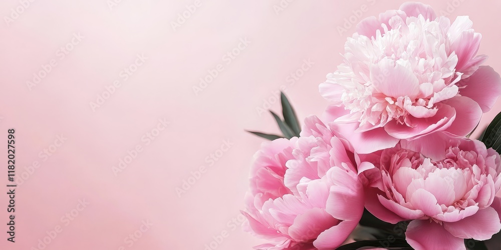 Isolated pink peony flowers, Paeonia, create a stunning visual against a soft pink background. This pink peony captures elegance and beauty in every detail, perfect for various design needs. Isolated pink peony flowers, Paeonia, create a stunning visual against a soft pink background. This pink peony captures elegance and beauty in every detail, perfect for various design needs.