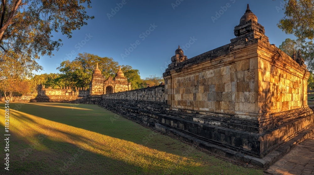 Ancient Wat Chang Lom in Thailand's Sukhothai Historical Park Ancient Wat Chang Lom in Thailand's Sukhothai Historical Park