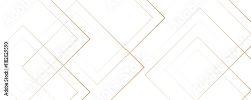 Abstract elegant gold color geometric pattern stripe lines art transparent background design.
