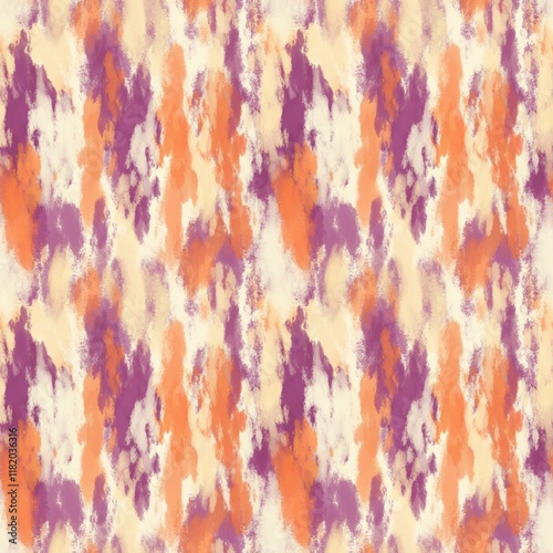 abstract acrylic paint style background seamless pattern, brush strokes