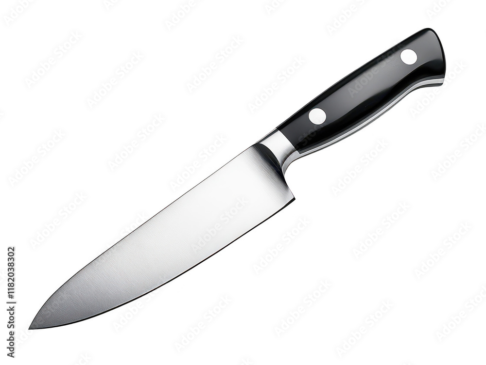 Knife's edge, a gleaming blade against dark, textured background in dramatic closeup Knife's edge, a gleaming blade against dark, textured background in dramatic closeup