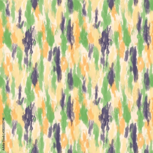 abstract acrylic paint style background seamless pattern, brush strokes