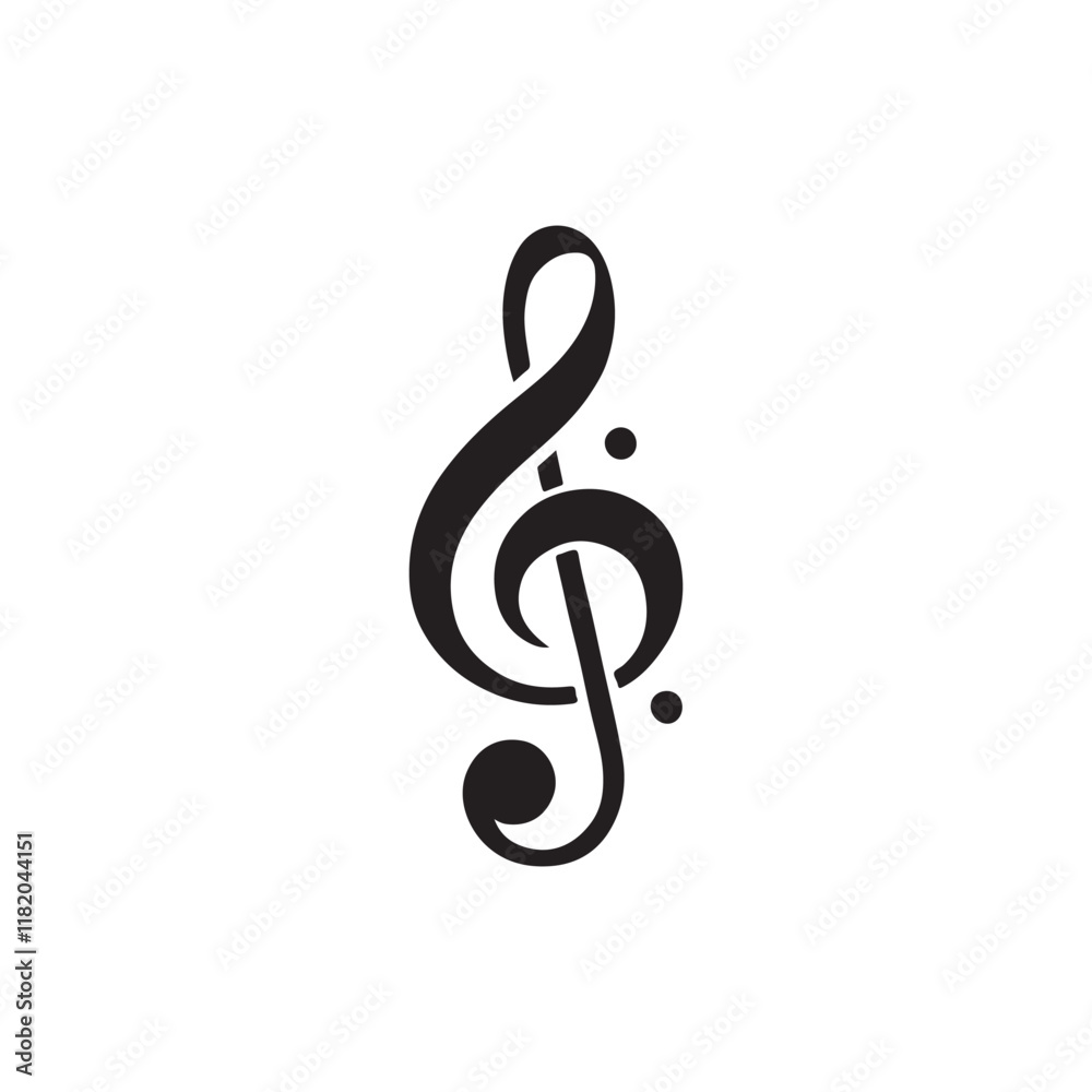 Fototapeta premium Music notes icon set, Music notes symbol, vector illustration