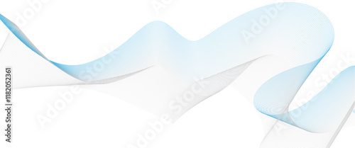 White smoke with a soft gradient effect, wave design 