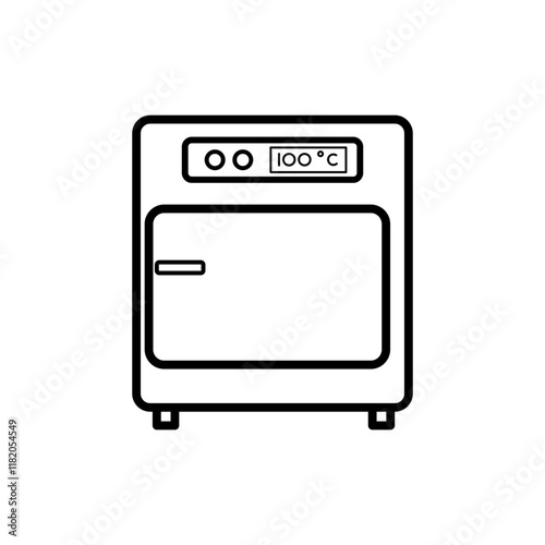 oven line icon