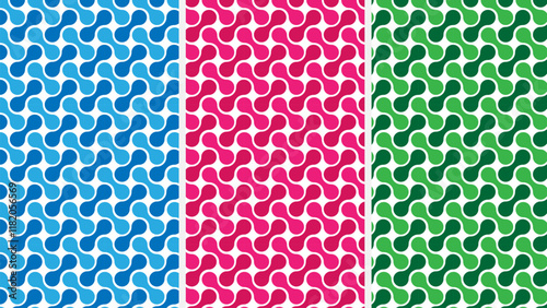 Abstract metaball background design. Geometric abstract pattern with colorful metaball shapes.