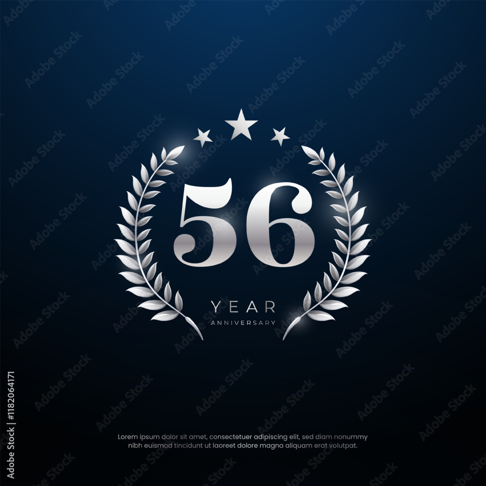 Obraz premium Anniversary celebration, year Anniversary celebration on lights background for celebration event, festive illustration.
