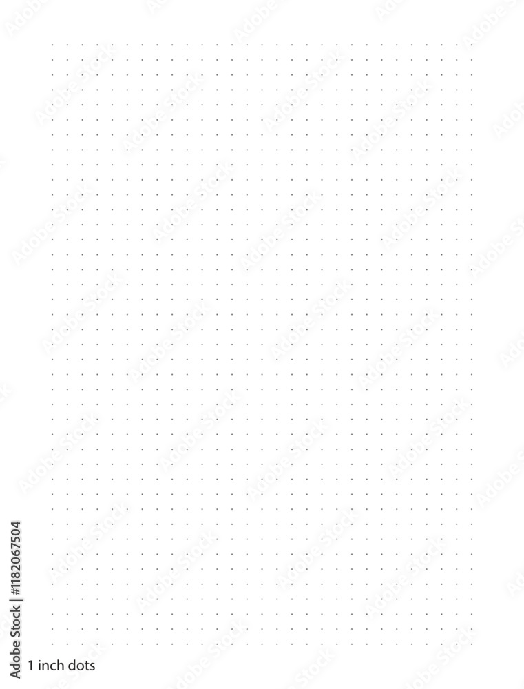 Graph Paper 1 inch dots printable template A4 notebook format. Graph gray grid for college, journals, diary or math engineering grid line printable. Graph Paper 1 inch dots printable template A4 notebook format. Graph gray grid for college, journals, diary or math engineering grid line printable.