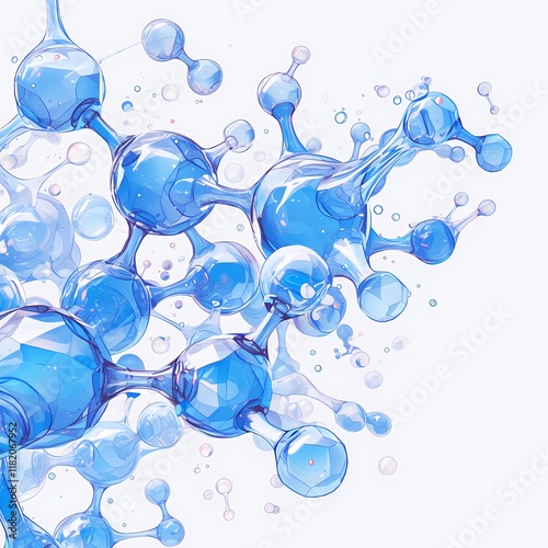 Unveiling the intricate beauty of molecules through a stunning visual representation photo