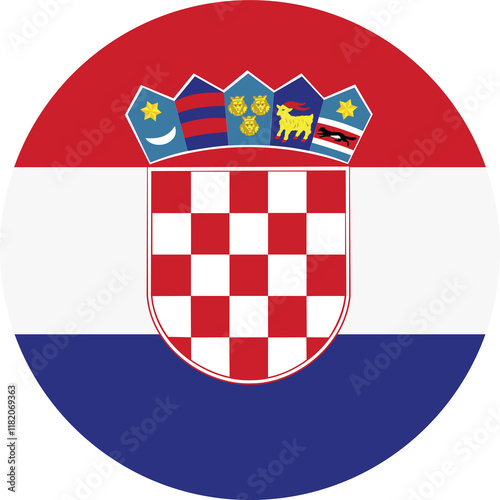 Croatia Circle Flag