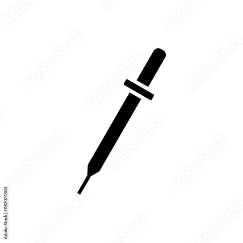 dropper pipet glyph icon