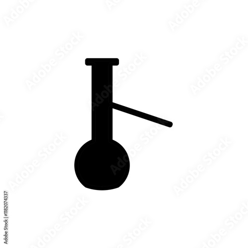 distillation flask glyph icon