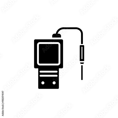 ph meter glyph icon