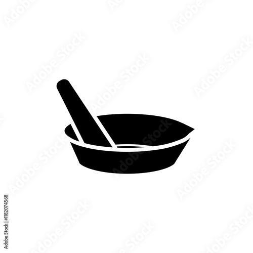 mortar glyph icon