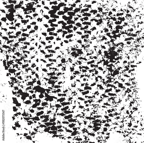 Rough black and white texture vector. Distressed overlay texture. Grunge background. Abstract textured effect. Vector Illustration. Black isolated on white background. EPS10