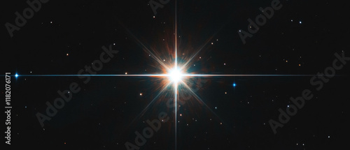 Magic stars twinkling in a vast black expanse revealing celestial beauty