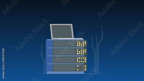 Error 429 Too Many Requests – Animated Glitch Effect Loop