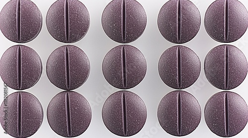 view of paracetamol tablets on a white background, showcasing the simplicity and effectiveness of the medication. | Paracetamol 