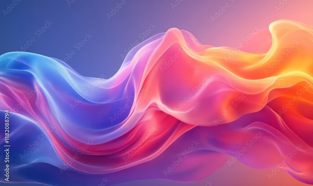 custom made wallpaper toronto digitalColorful vibrant, smokey flowing, puff cloud. Abstract background concept., Generative AI
