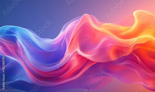 Wallpaper Mural Colorful vibrant, smokey flowing, puff cloud. Abstract background concept., Generative AI Torontodigital.ca