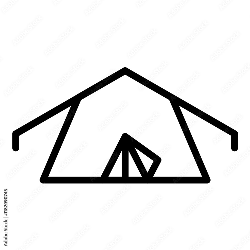Vector Design Tent Icon Style Vector Design Tent Icon Style