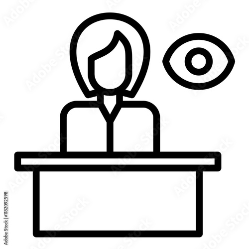 Vector Design Witness Icon Style