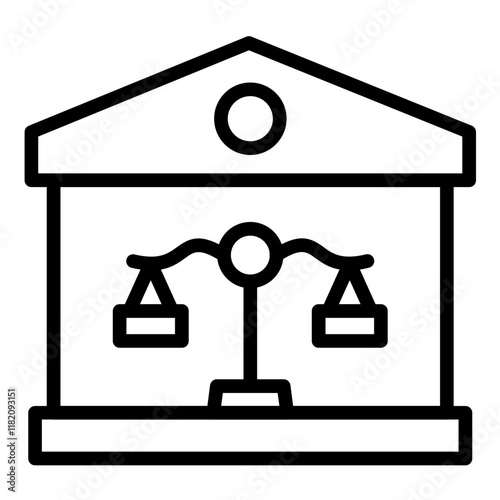 Vector Design Property Law Icon Style