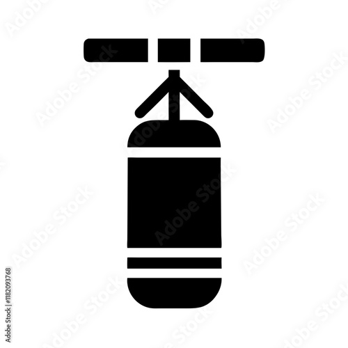 Punching Bag Icon for Boxing and Fitness Training