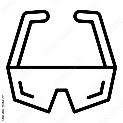 Vector Design Safety Glasses Icon Style