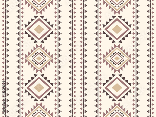 Southwest Aztec geometric Native American Mexican Navajo tribal ethnic boho indian texture ornament seamless pattern fabric colorful design vector for woven textile printing blanket rug carpet fashion