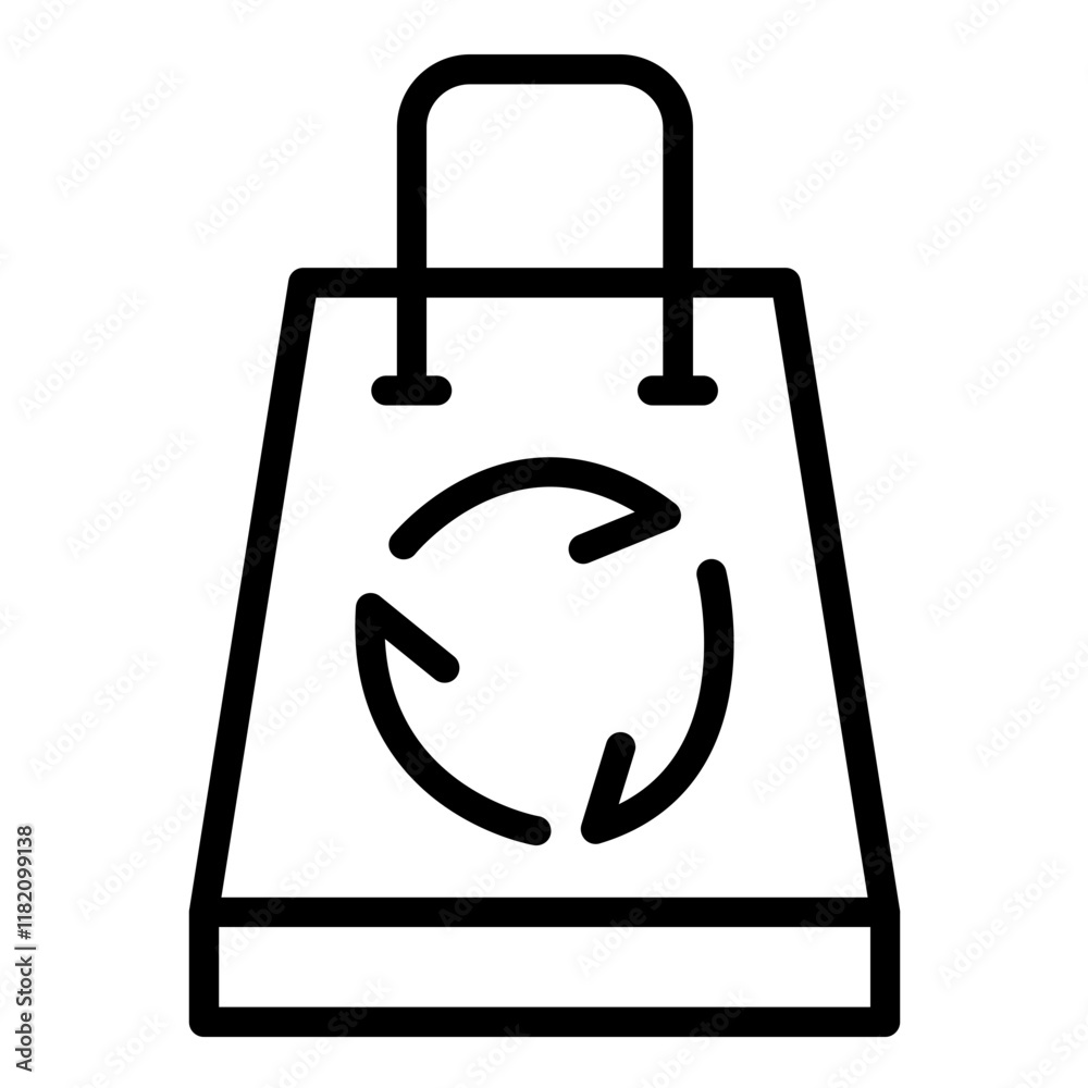 Vector Design Recycle Bag Icon Style Vector Design Recycle Bag Icon Style